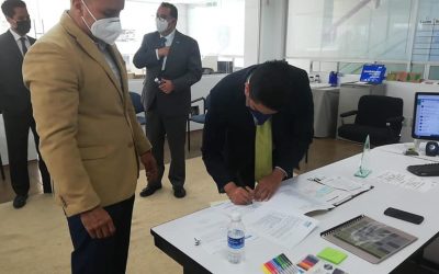 Visita del rector de UNITEC